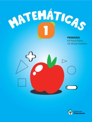 Libro de aula que facilita progresivamente el desarrollo del aprendizaje para adquirir el perfil competencial de salida al finalizar la educación básica (LOMLOE).PORTADA MATEMATICAS 1º